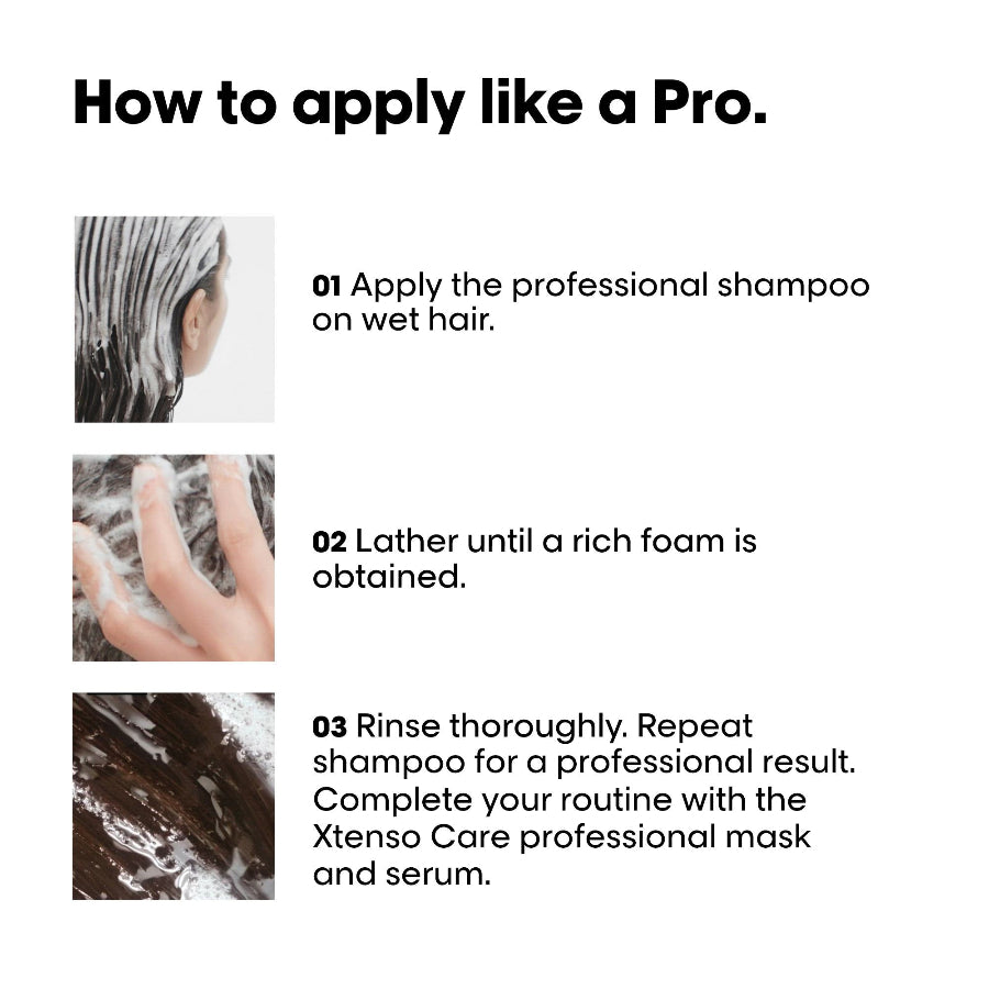 L’Oréal Professionnel Xtenso Care Sulfate-Free Shampoo for Frizz-Free & Shiny Hair - 250ml