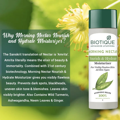 Biotique Morning Nectar Nourish and Hydrate Moisturizer