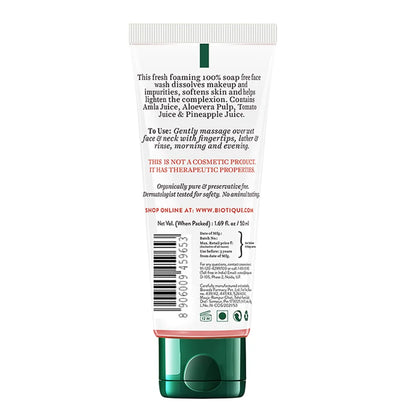 BIOTIQUE Fruit Brightening | Ayurvedic and Organically Pure| Advanced Swiss Technology |100% Botanical Extracts| Suitable for All Skin Types | 150mL Face Wash  (150 ml)