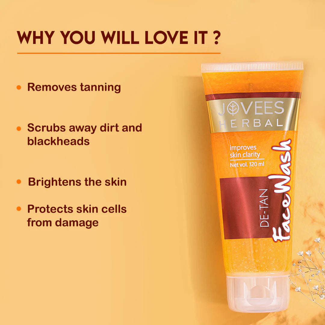 JOVEES HERBAL DE-TAN FACE WASH