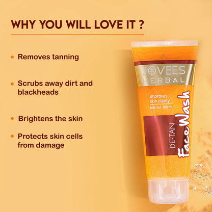 JOVEES HERBAL DE-TAN FACE WASH