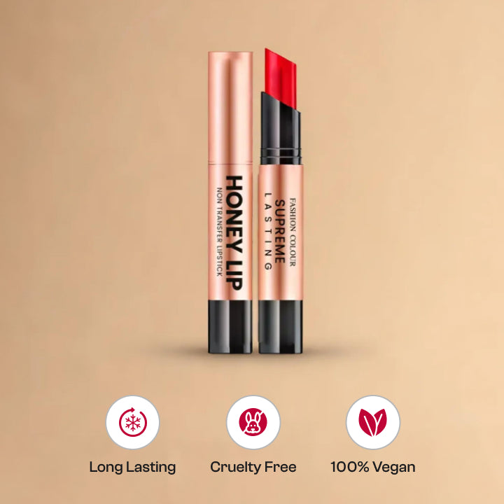 Supreme Lasting Honey Lip Non Transfer Lipstick | Available in 18 Shades |