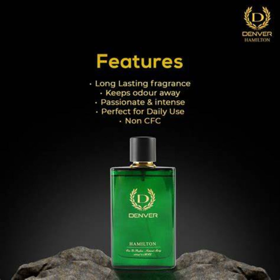 Denver Hamilton Perfume - 100Ml | Long Lasting Perfume Body Scent For Men, Fresh, Aerosol