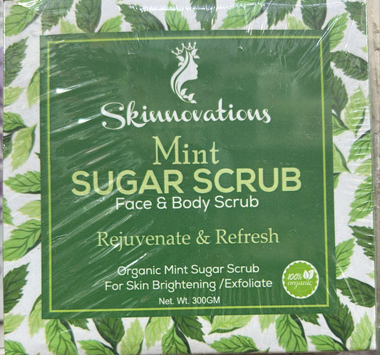skinnovations mint sugar scrub