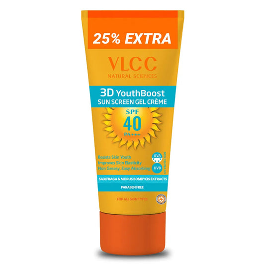 VLCC 3D Youth Boost SPF40 Sun Screen Gel Creme SPF40 PA+++ (100g)